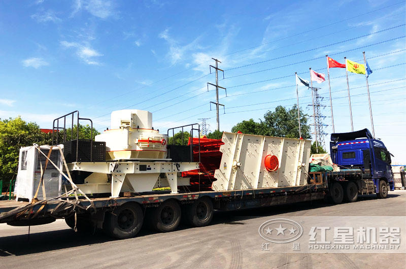 專車運(yùn)輸，提供全套大理石廢料制砂機(jī)設(shè)備